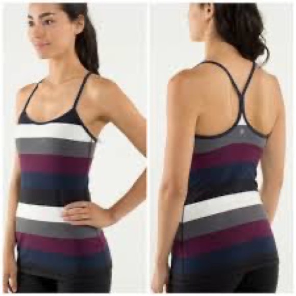 lululemon athletica Tops - Lululemon Power Y Tank Plum